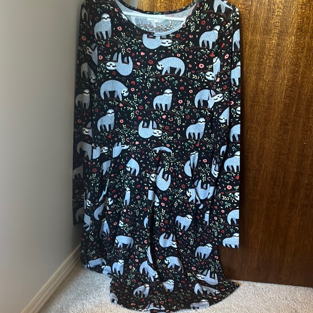 Sloth Skater Dress